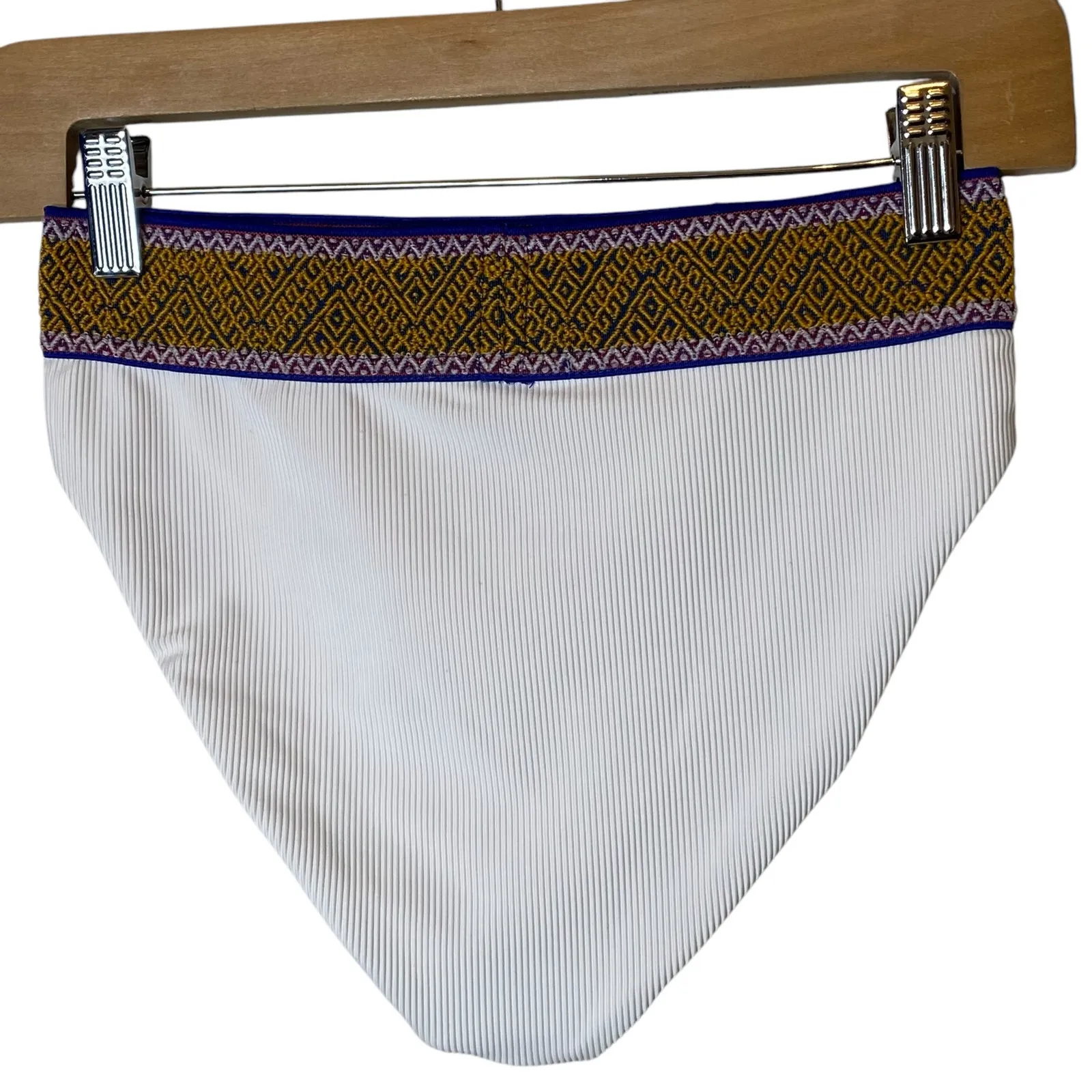 Elysiian Bali High Waisted Bikini Bottom White - Image 3