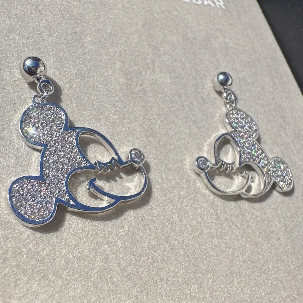 Disney X BAUBLEBAR silver / gold tone diamonds paved Mickey Mouse 925 s. silver - Image 8