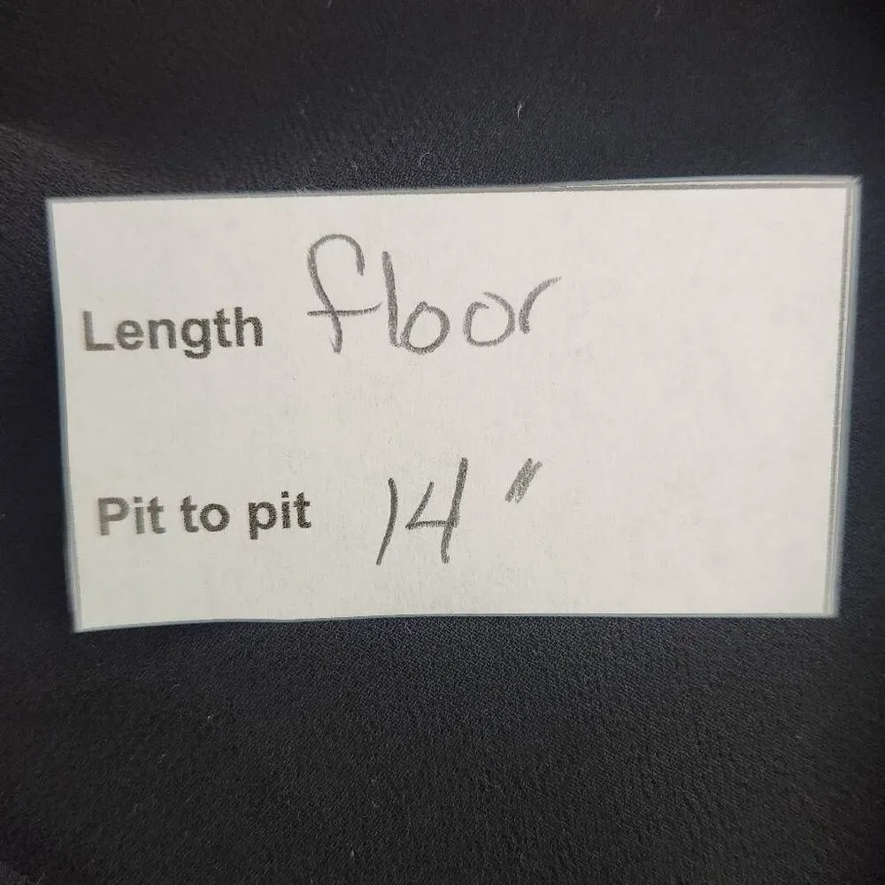 Lulus Black Tiered Maxi Dress NWOT Size Medium Black Prom Dress - Image 9