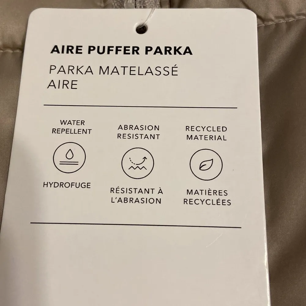 ATHLETA AIRE PUFFER PARKA SIZE XL BRAND NEW JACKET COLOR SEE PHOTOS - Image 9