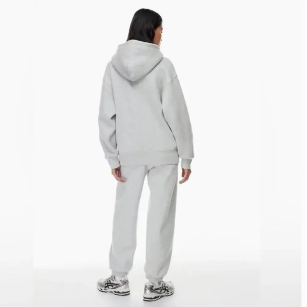 TNA Aritzia Full Zip Hoodie Light Heather Gray 1 S - Image 2