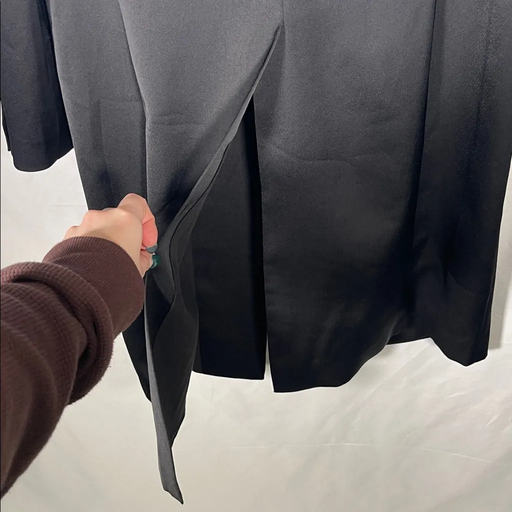 ALLSAINTS WOMENS BLACK BUSINESS CASUAL BLAZER TRENCH JACKET 4/SMALL - Image 6