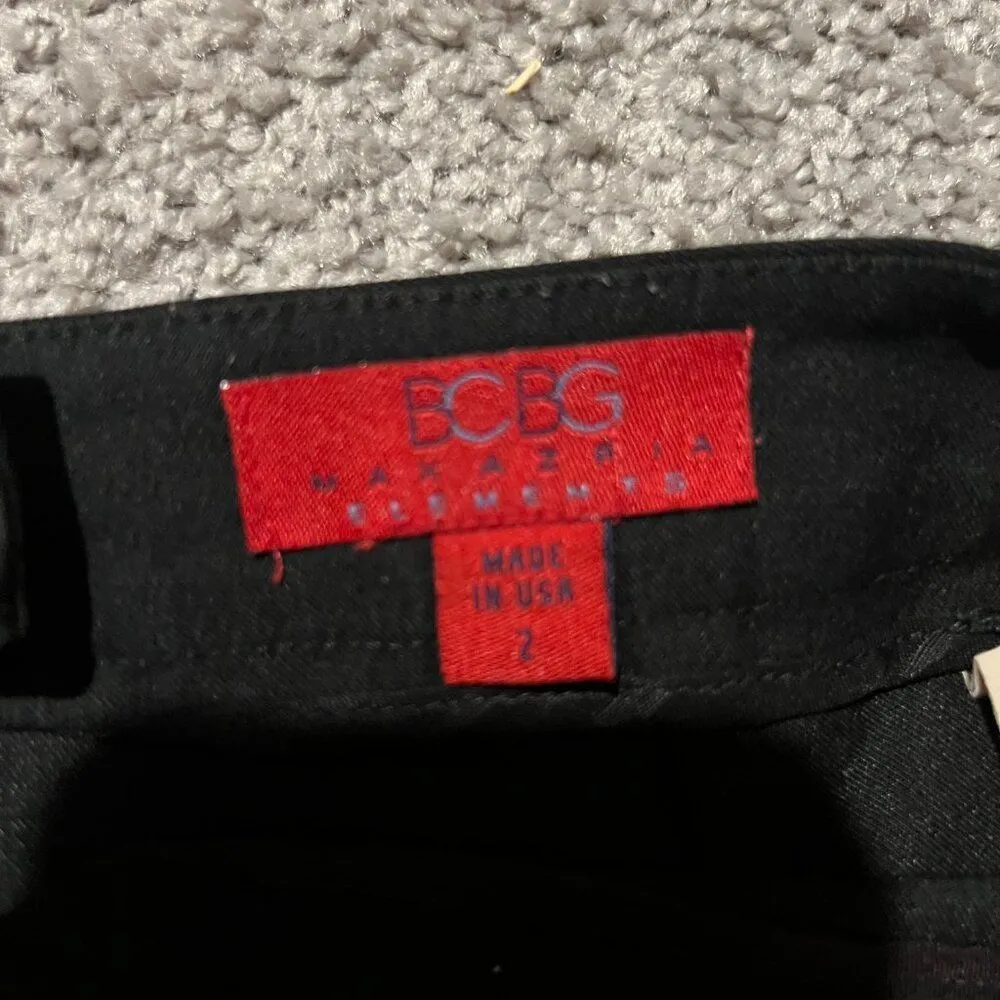 BCBG Maxarzia black skirt size 2 - Image 4