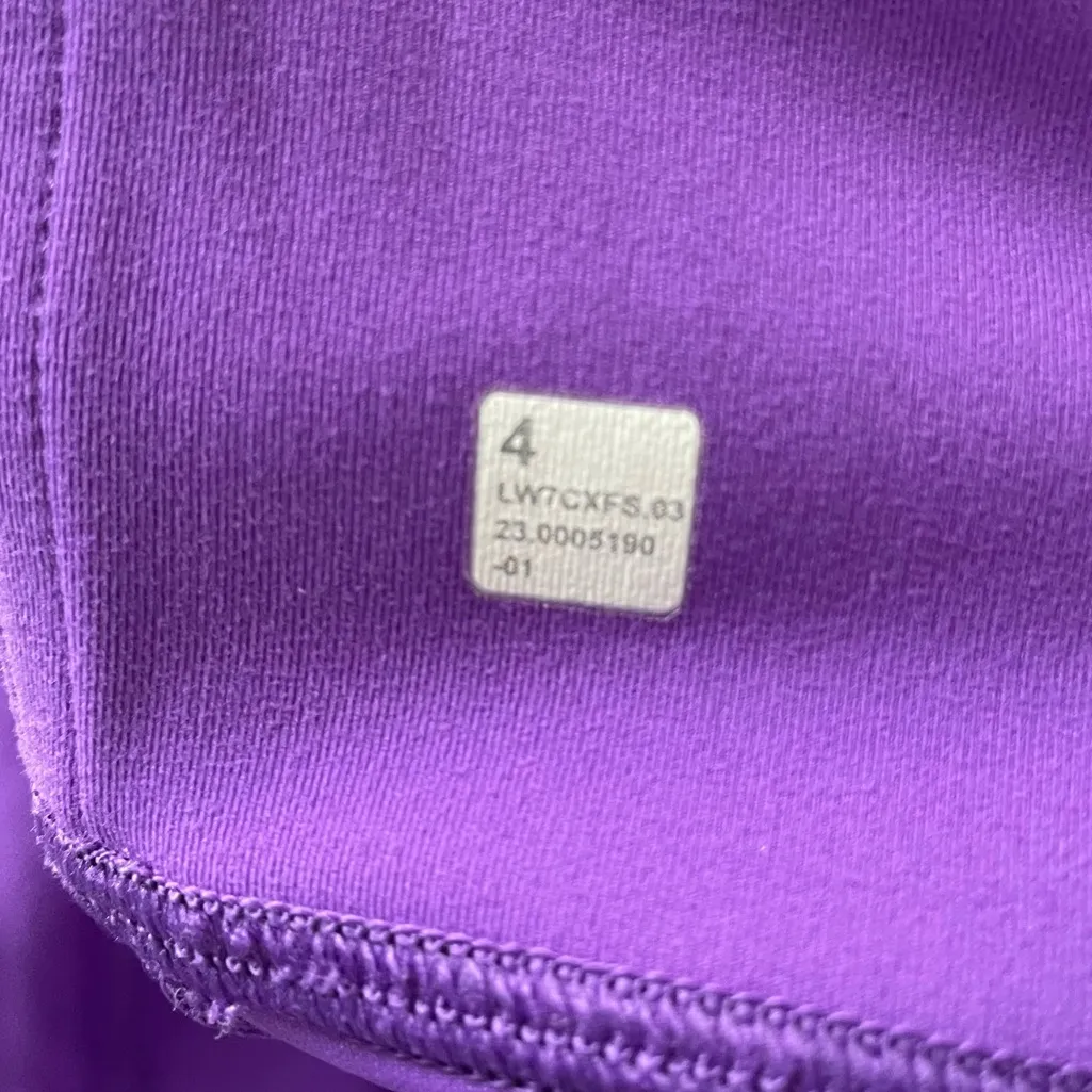 Lululemon Wunder Train Mesh Panel High-Rise Short 6" in Atomic Purple - Size 4 - Image 9