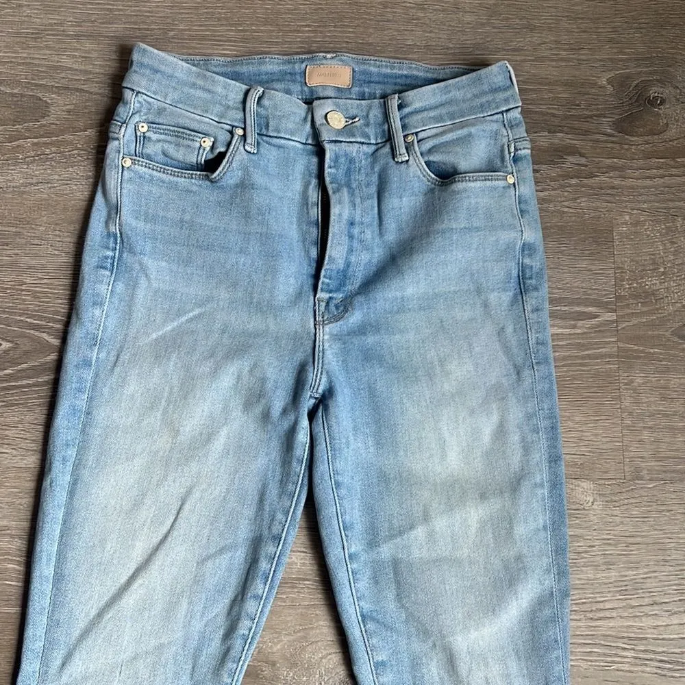 MOTHER The Looker Skinny Jeans in Swimming Pool Sunday Blue Size 26 - Image 6