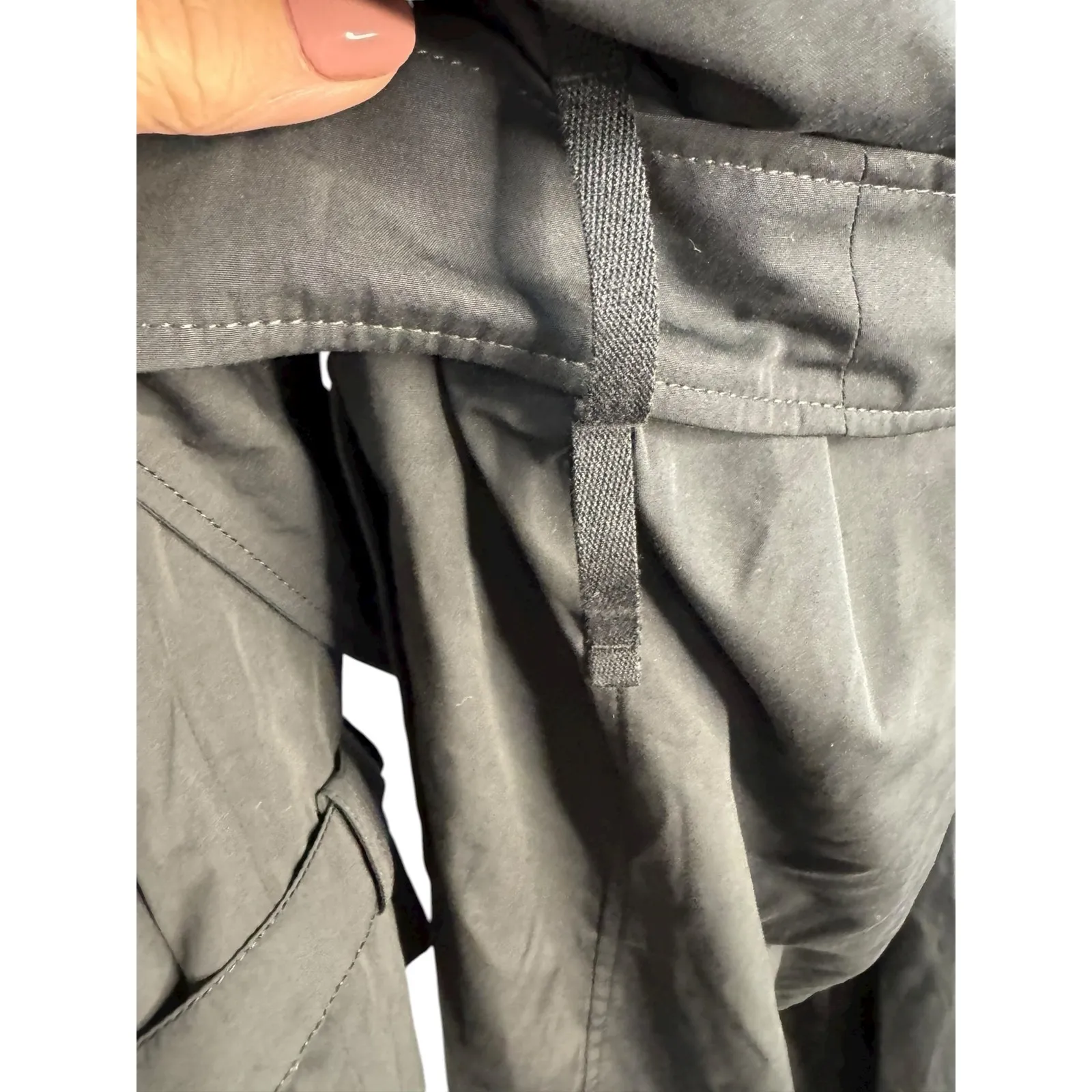 Burberry NWT Kennington Oversized Trench Coat w/Faux Fur Trim in Black Size 10 - Image 5