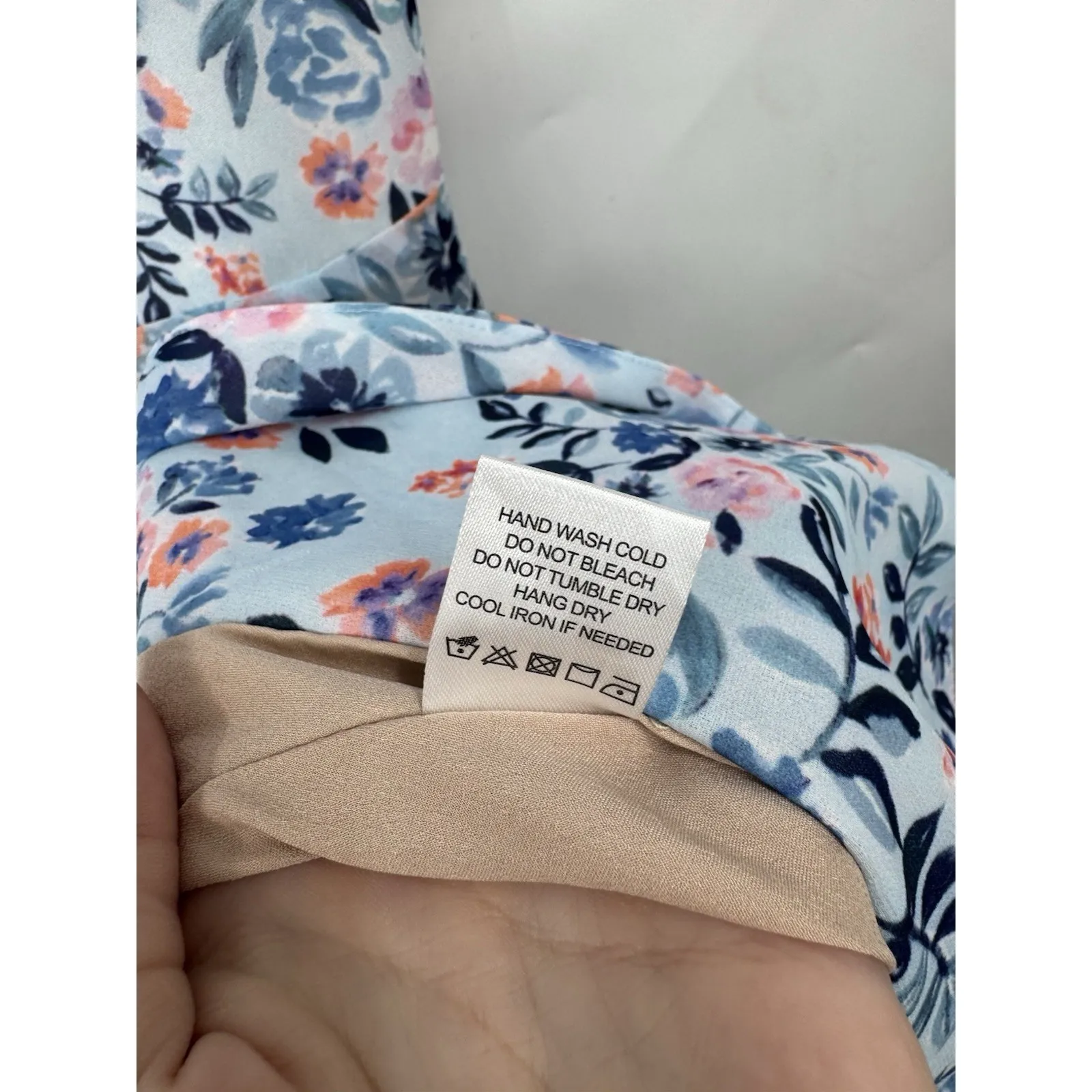 Lovers + Friends Ahamani Gown Meadow Floral Maxi Dress Women M Blue Whimsical - Image 5