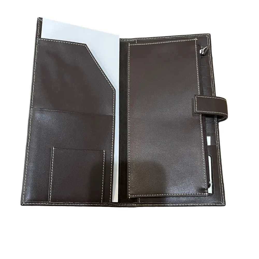 Red Envelope Belden Travel Wallet clutch Brown Leather - Image 2