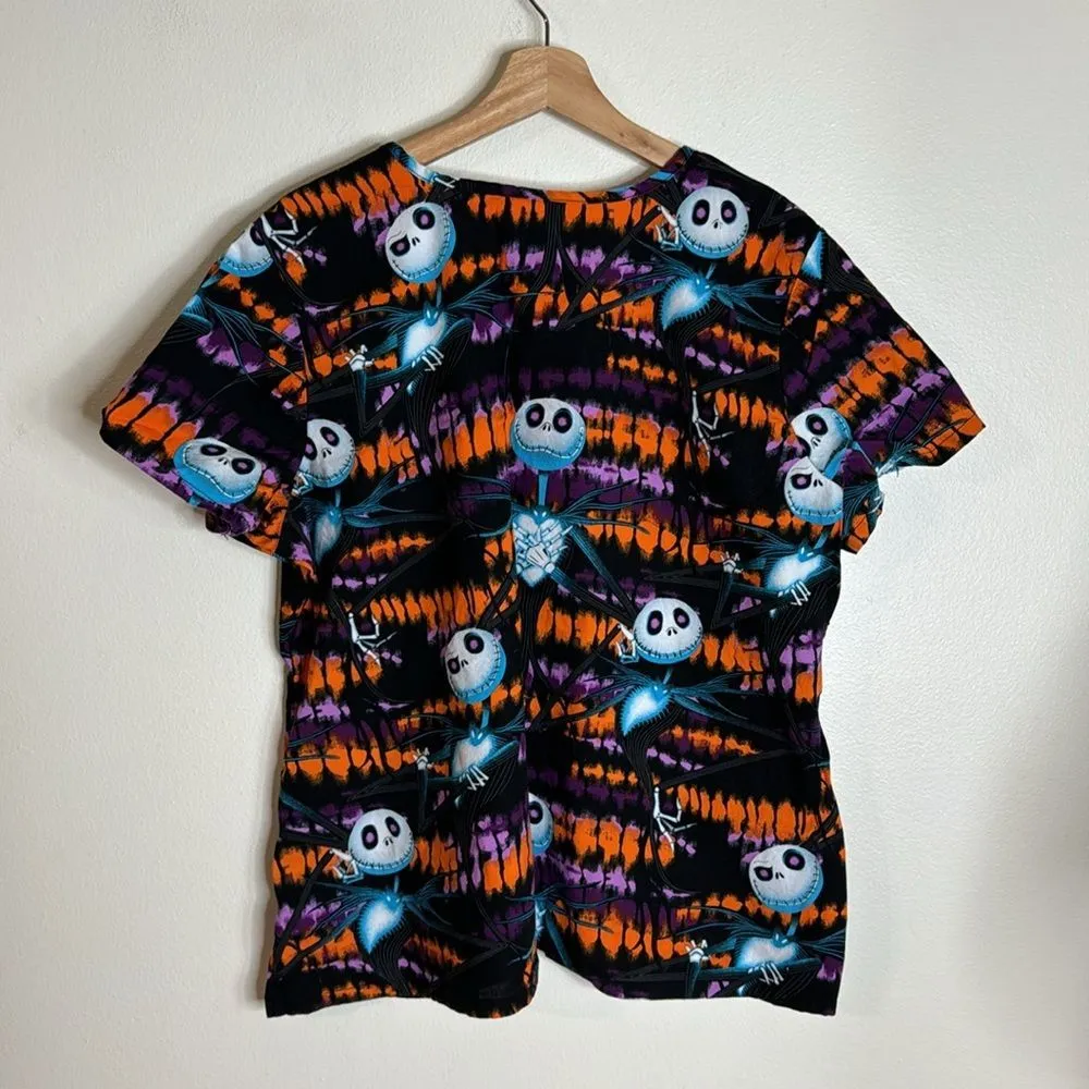 Scrub tops Aladdin lion king nightmare before Christmas medical office size XL - Image 7