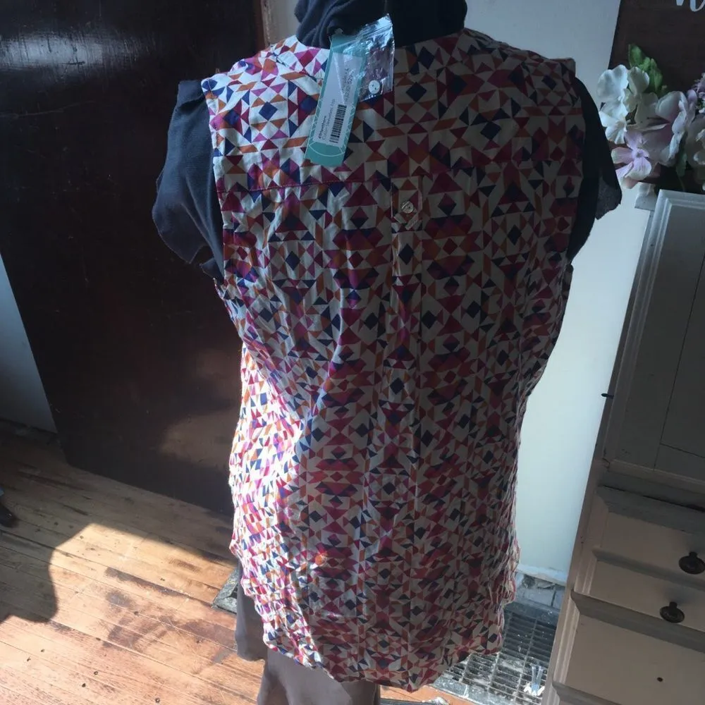 41Hawthorn S Colobri Stitchfix tangerine and pink sleeveless top - Image 2