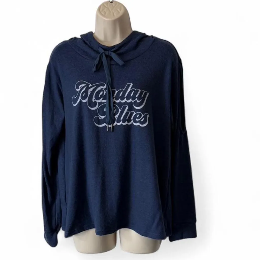 ‎“Monday Blues” Graphic Hooded Sweatshirt - Image 2