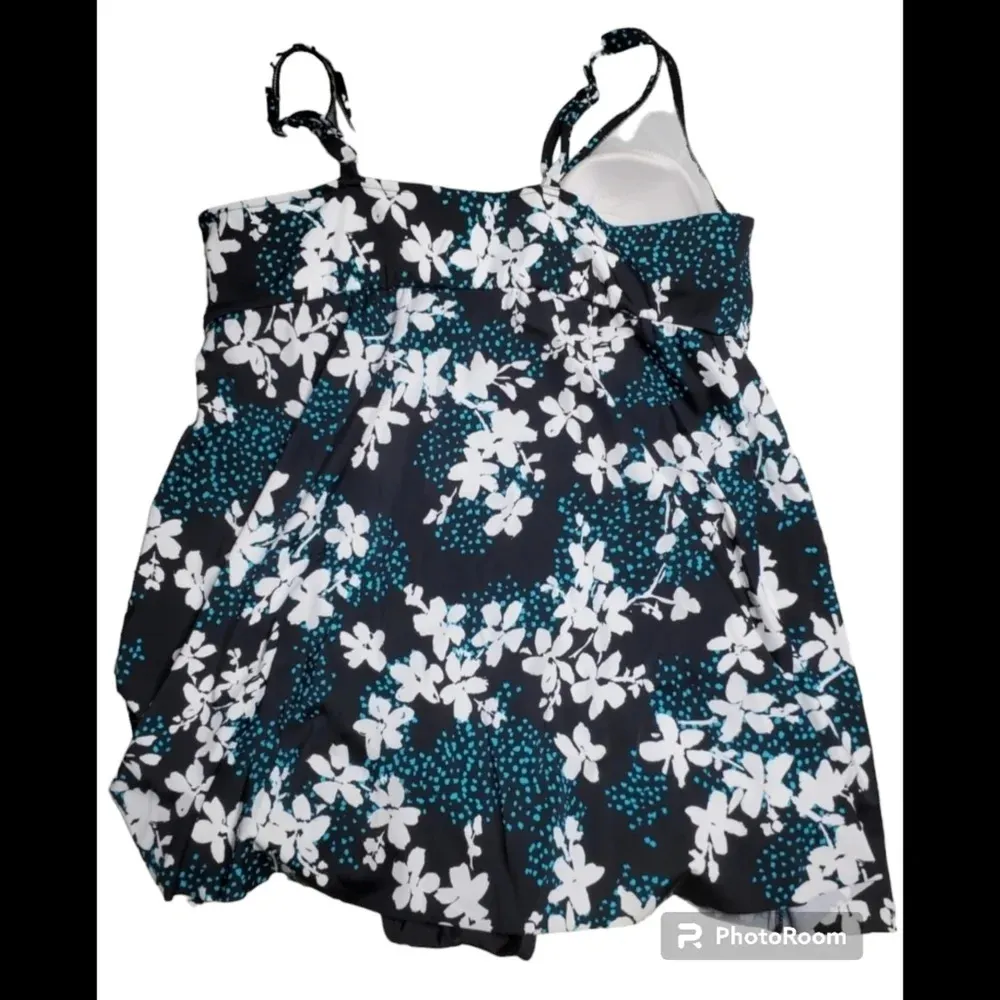 Swim Solution Garden Confetti Swimsuit Green Size 22W - Image 4