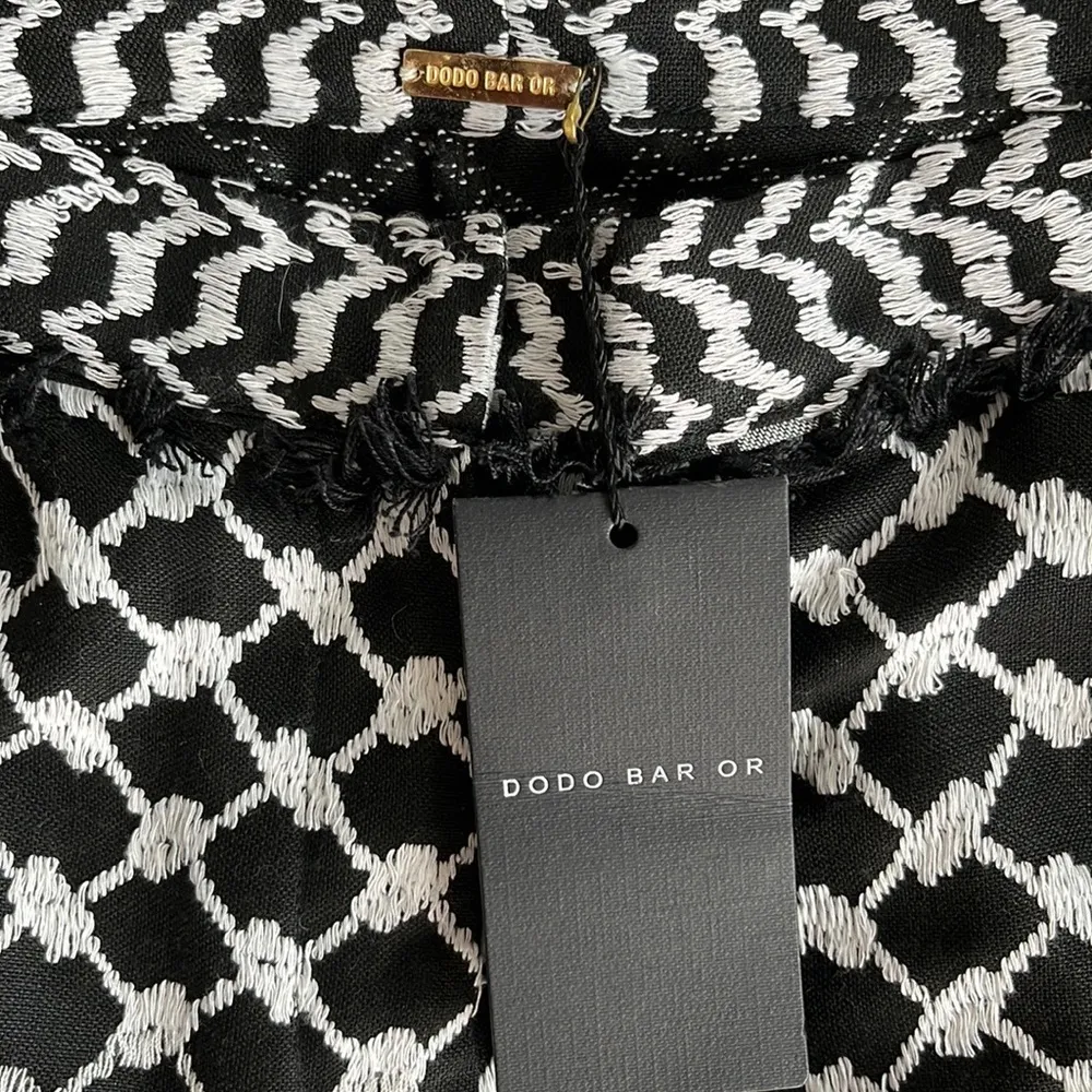 Revolve Dodo Bar Or side grommet wide leg trousers Black Size 8 - Image 5