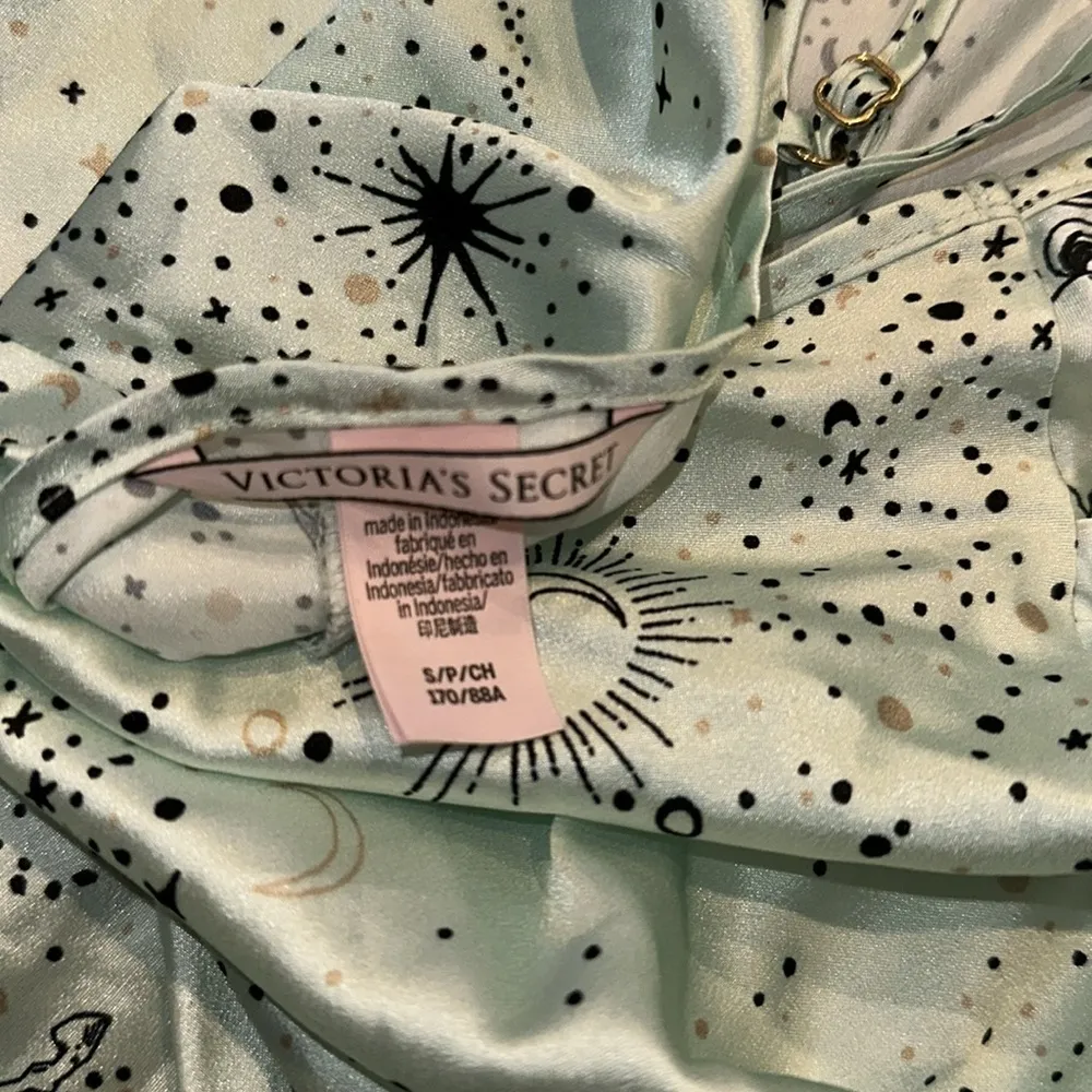 Victorias Secret green misty jade starry night celestial romper size small - Image 12