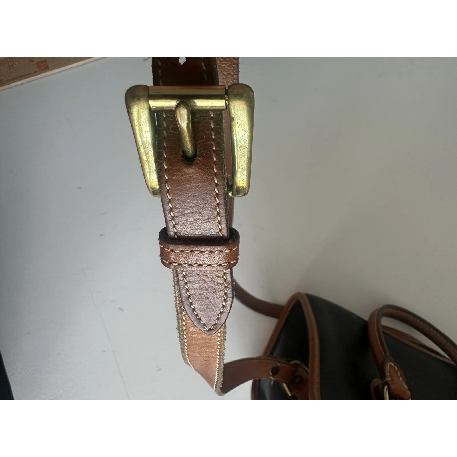 DOONEY & BOURKE Black VINTAGE AWL Satchel Shoulder Bag (b38) - Image 13