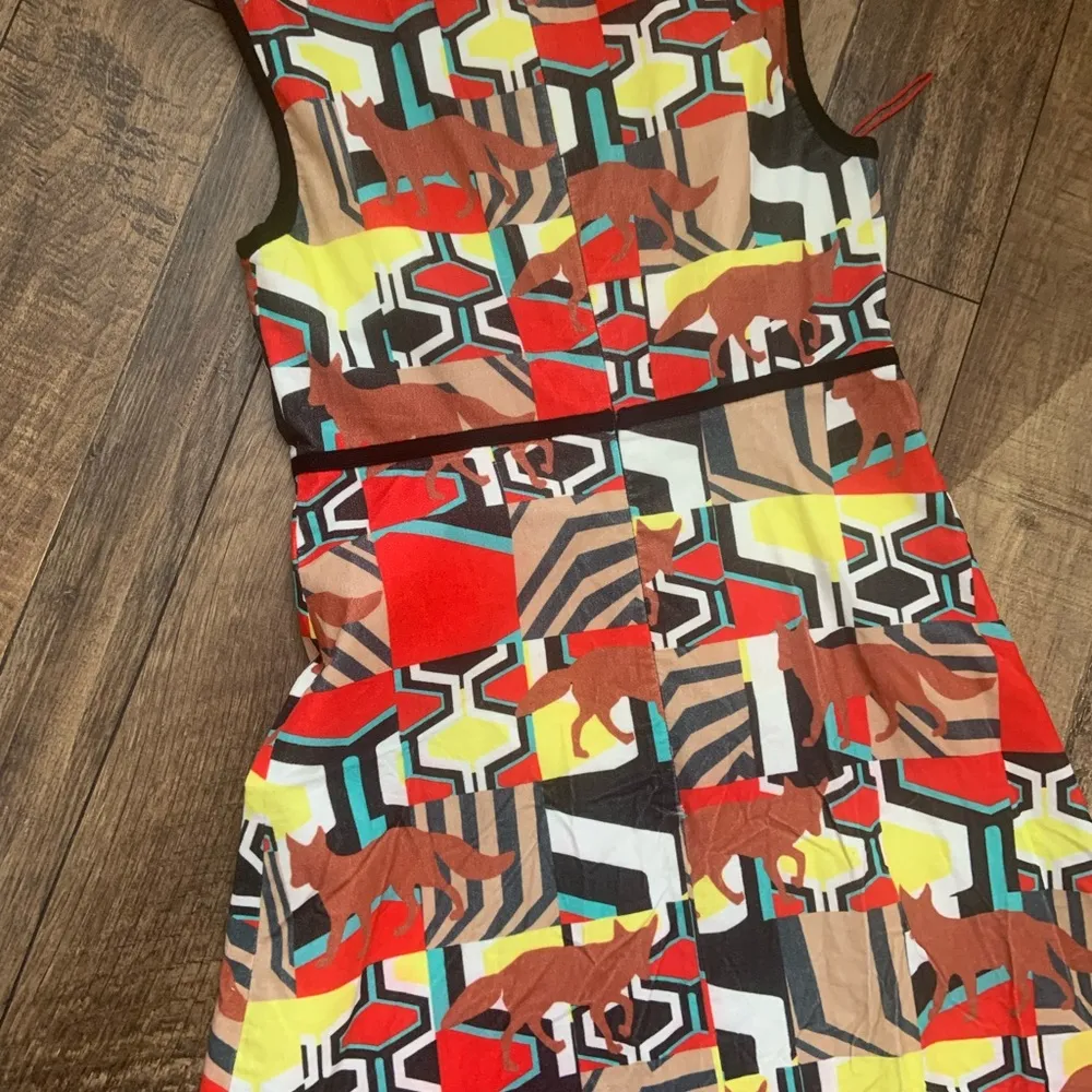 Missoni Pre-Fall 2015 fox print mod dress 6 RARE $650 - Image 9