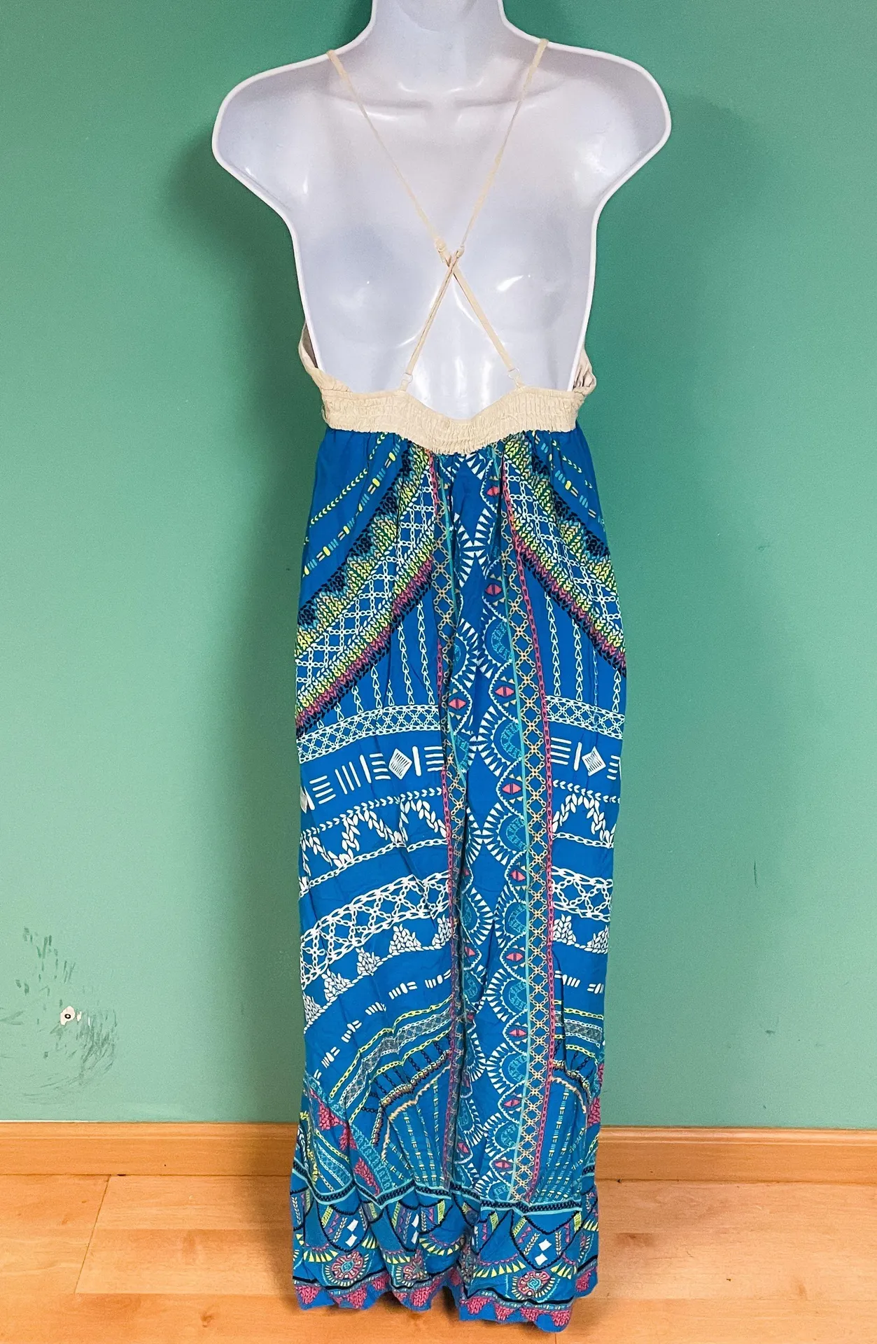 Boho Embroidered Maxi Dress - Image 3