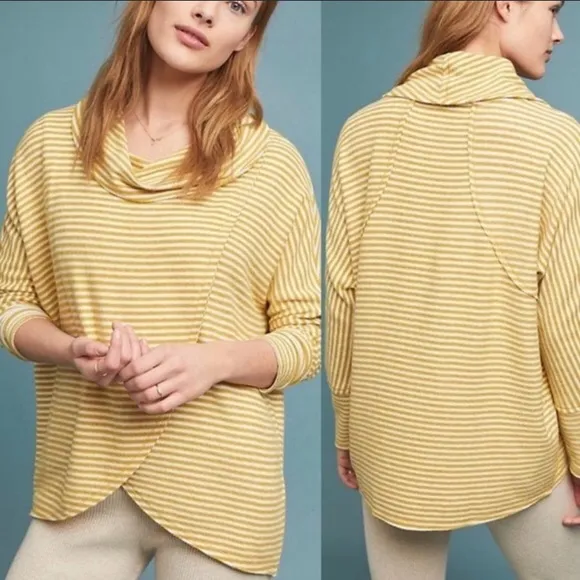 anthropologie • saturday sunday striped cowl neck sweater - Image 14