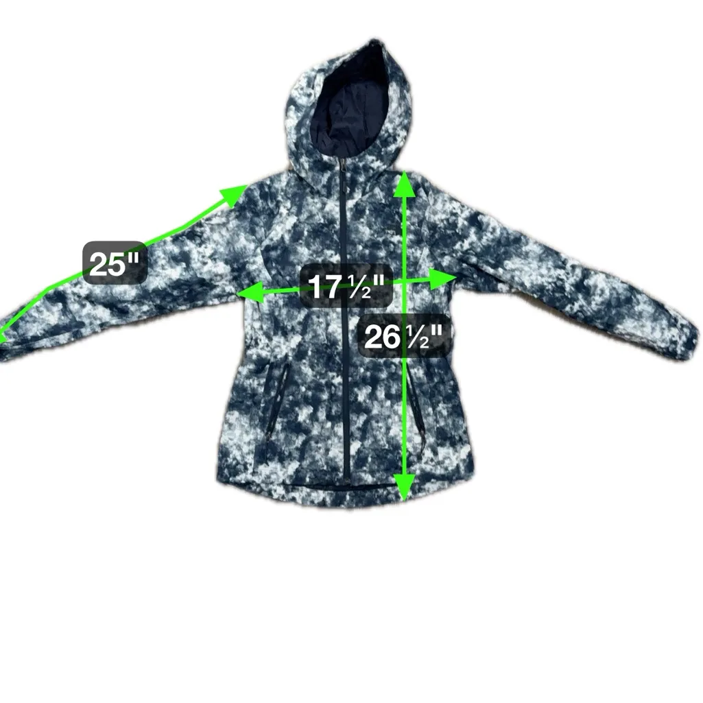 The North Face Navy White Patterned Flyweight Windbreaker Rain Jacket | S - Image 5