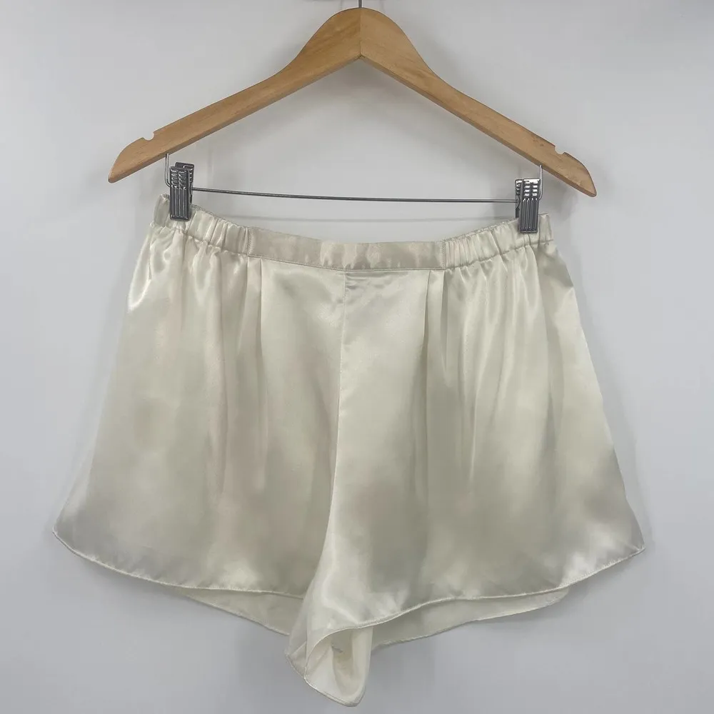 Vintage 90s Victorias Secret Gold Label 2 Piece Pajama Set Ivory Polka Dot NEW M - Image 6