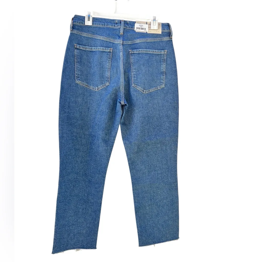 Jenni Kayne x AGOLDE Riley High‎ Rise Straight Crop Jeans Blue Escape Wash 30 - Image 5