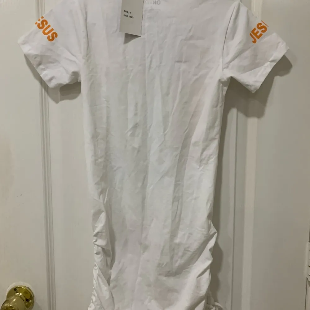 On Fire White T-Shirt - Image 2