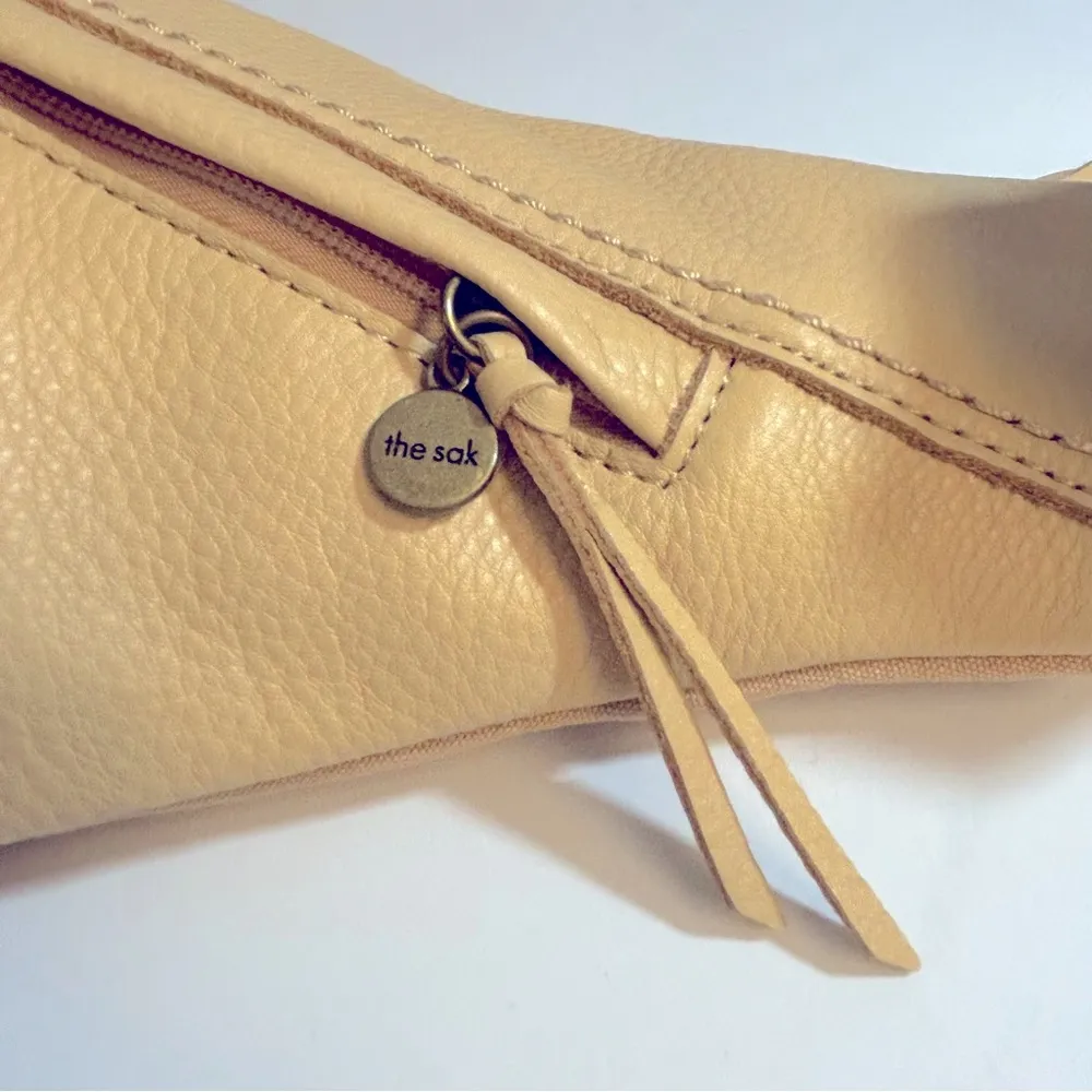 The Sak Geo Sling Backpack Buttercup Yellow Leather Shoulder Bag Purse NWT - Image 8