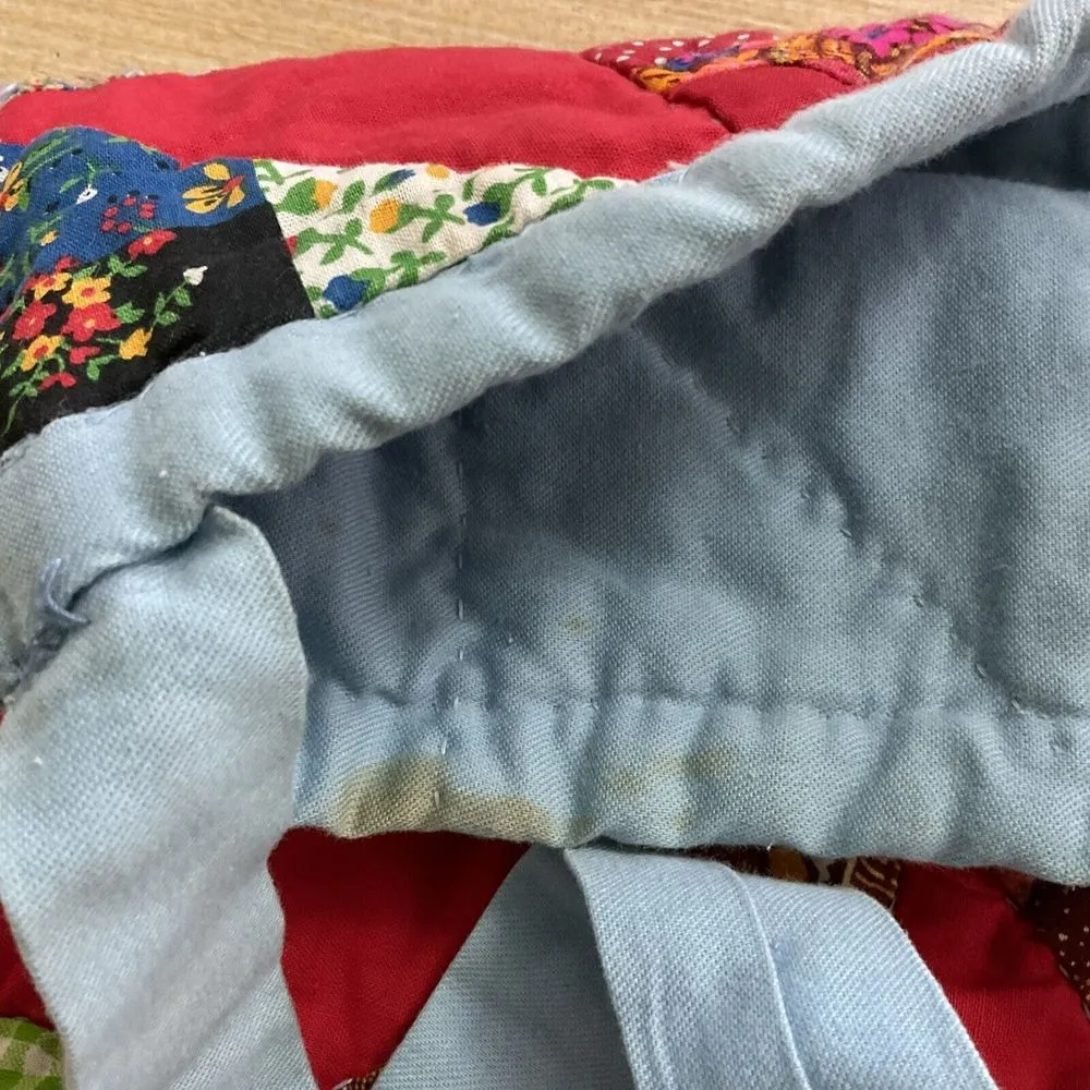 Quilted Bag Hand Quilted By Women Of Tutweiler Mississippi Boho Patchwork - Image 4