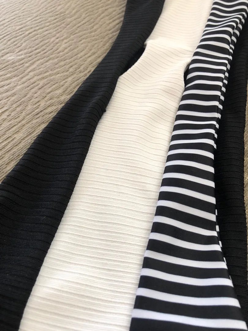 SheIn Ribbed Bandeau Bikini - Image 4