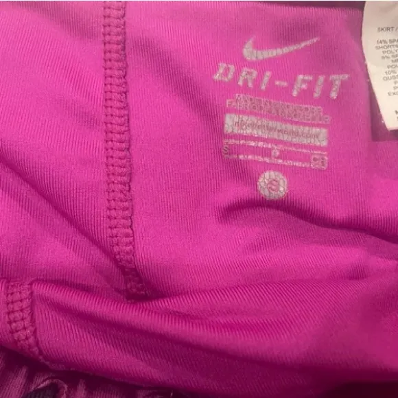 Title:
Nike Dri-Fit Skort Purple Fuchsia Athletic Tennis Running Skirt w Shorts - Image 5
