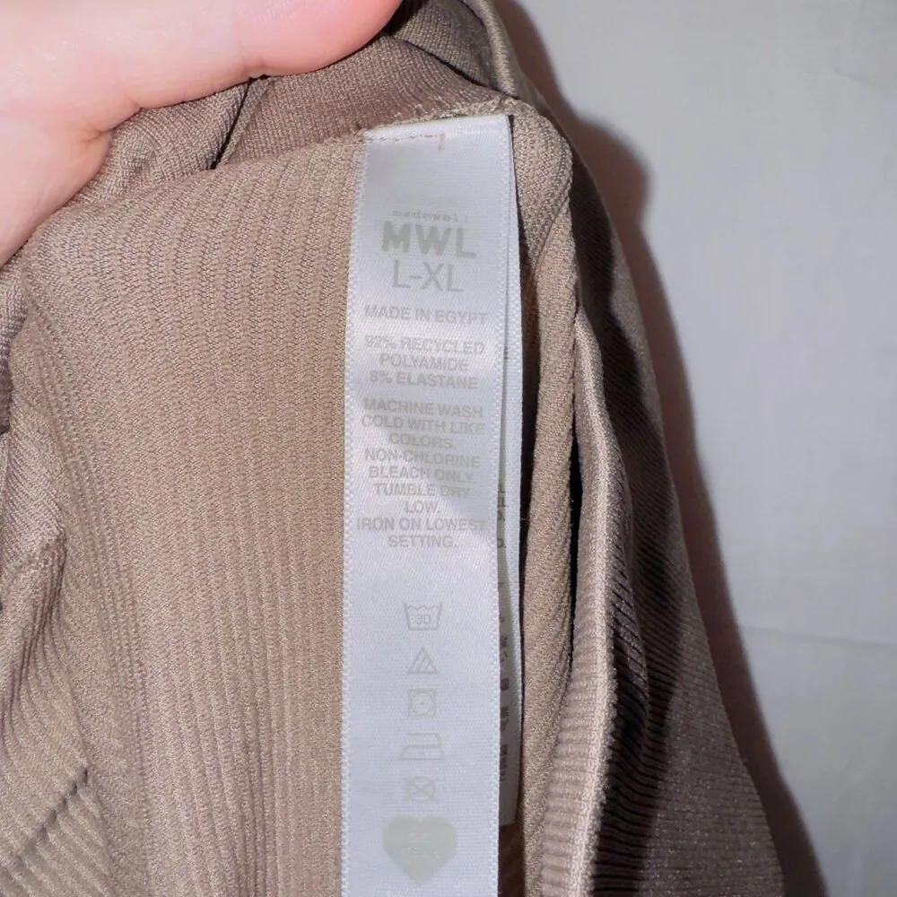 Madewell MWL Brown High Waisted Seamless 25'' inseam Leggings size L/XL - Image 4