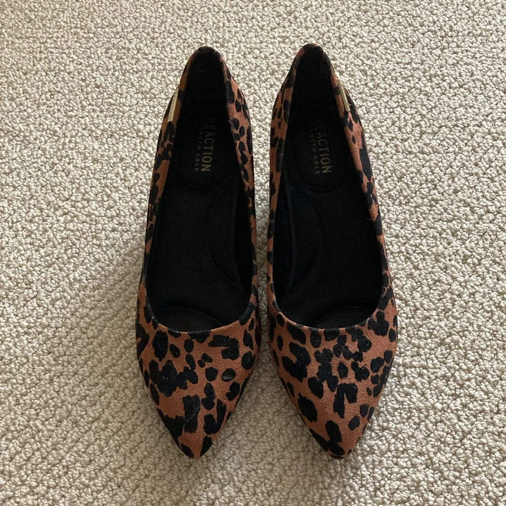NEW Kenneth Cole Animal Print Block Heels Pumps Women’s Size 8 Ortholite NWOB - Image 8