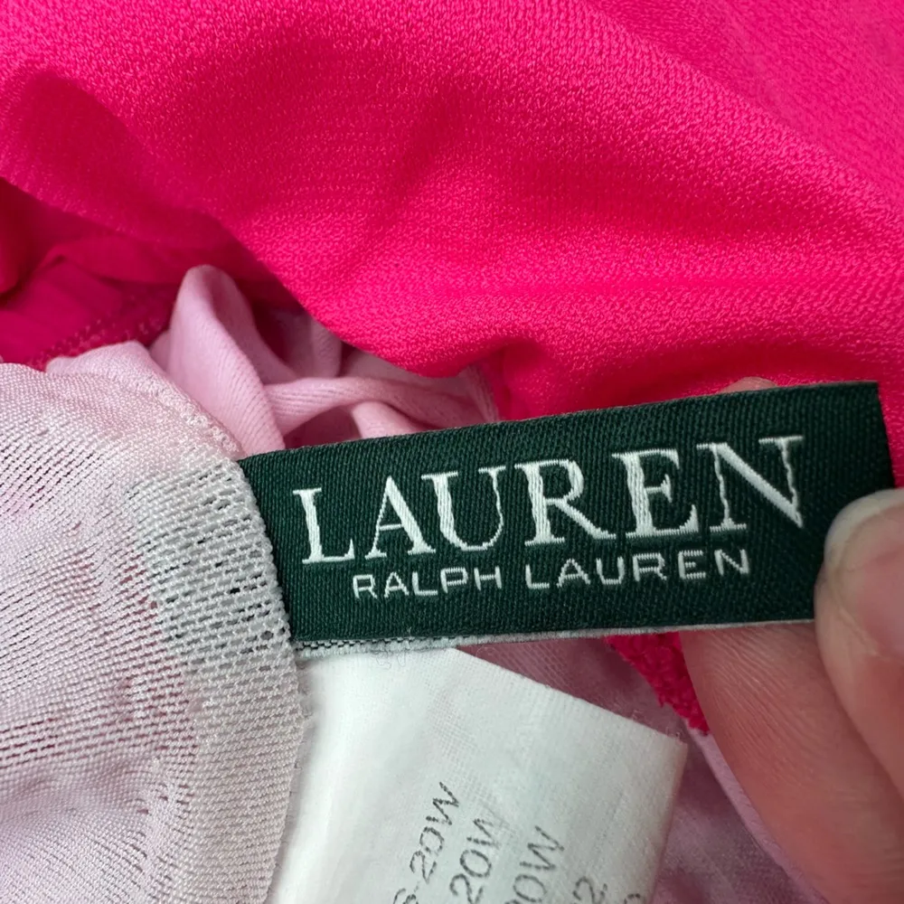 Ralph Lauren One Piece Slimming Swimsuit Swim Dress Orchid Pink Plus Size 20W - Image 9