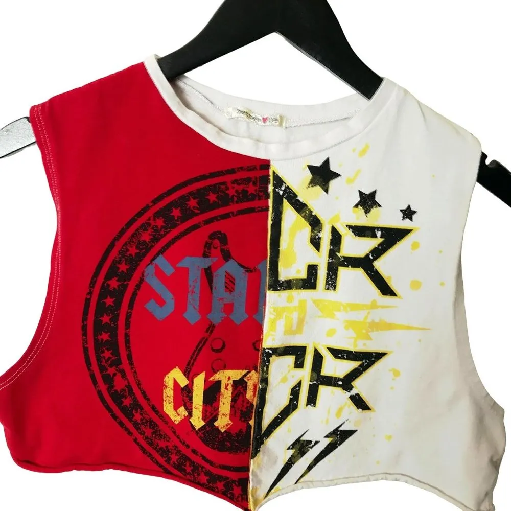 Better Be Split Tee T Shirt Raw Hem Crop Top Graphic Tee Top Short Sleeve Cotton - Image 2