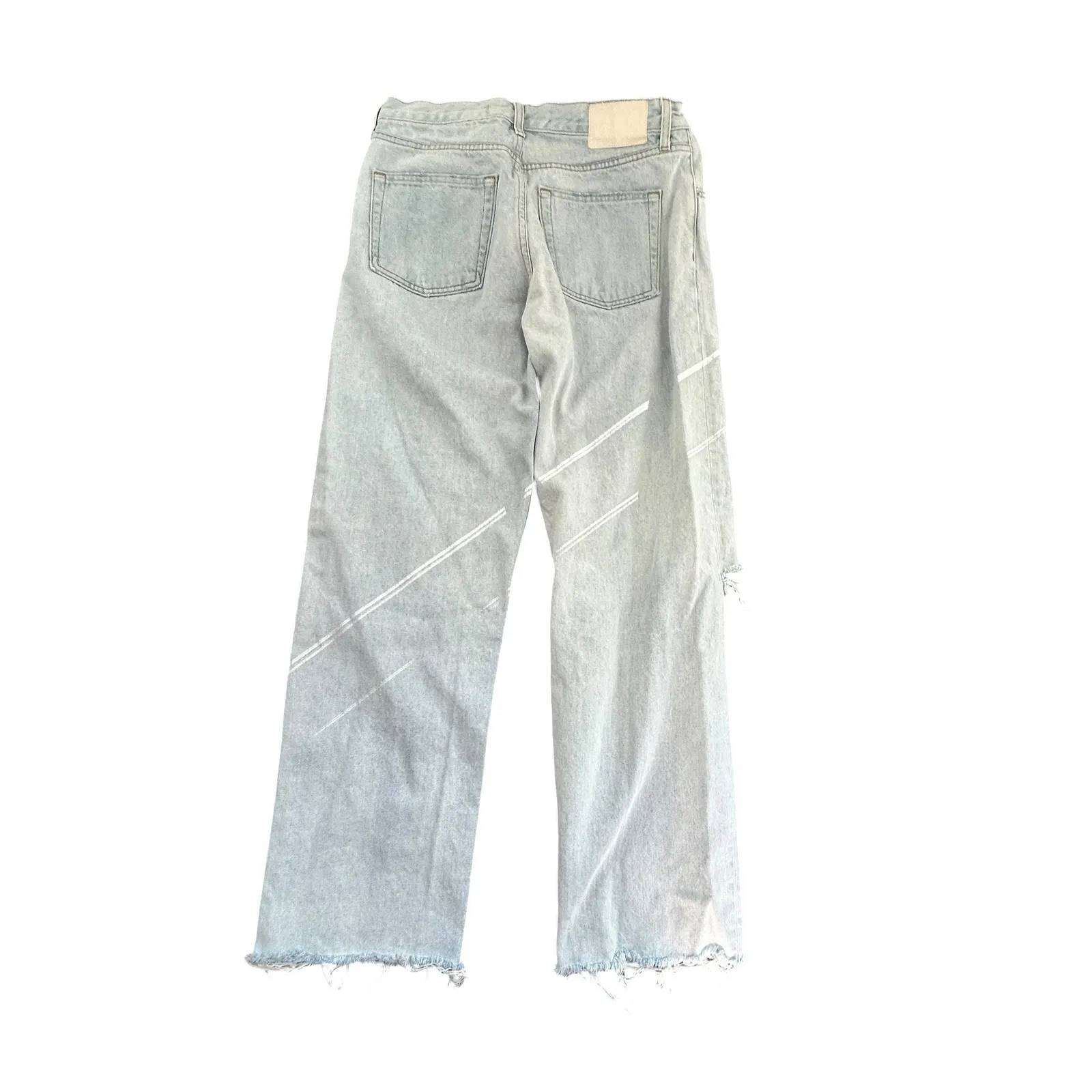 GRLFRND The Bella Low Rise Boyfriend Jeans Light Wash Distressed Echo Park 27 - Image 10