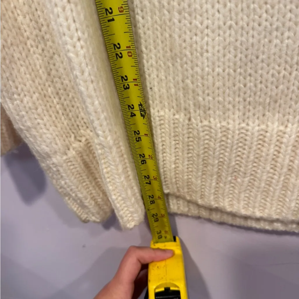 White Cowl‎ neck American Eagle long Sweater / dress - Image 2