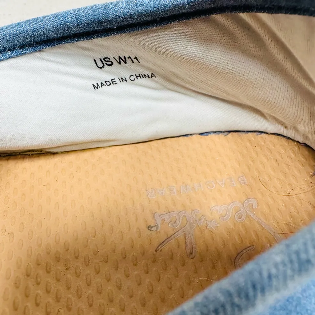 Sea Star Beachwear Beachcomber Espadrille size 11 Blue - Image 8