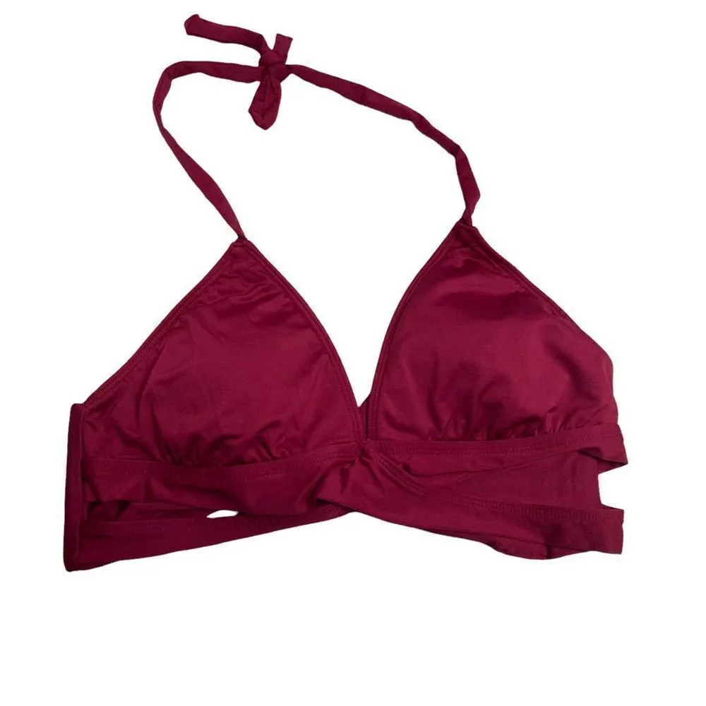 MOSSIMO Wine Bikini Top Size Large‎ Red - Image 6