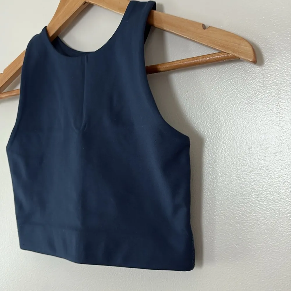 Girlfriend Collective Dylan Bra Racerback Med Impact Full Coverage Midnight XS - Image 3