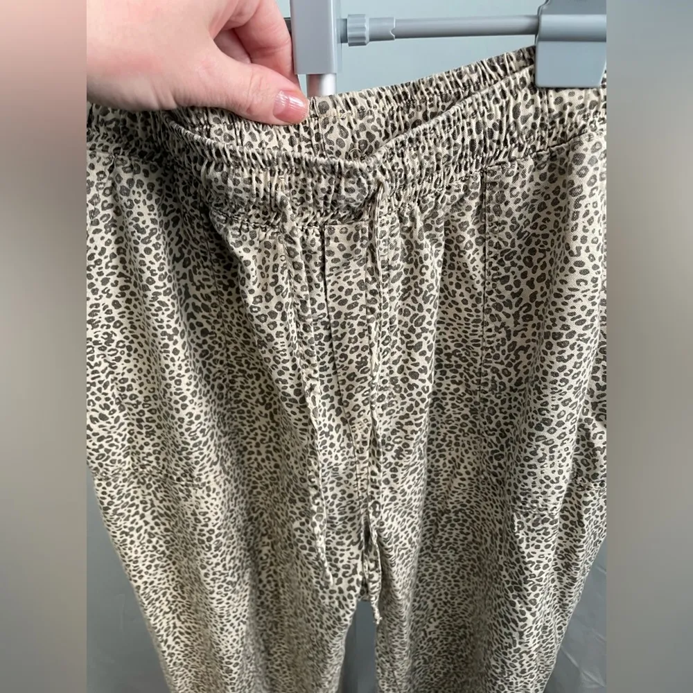 Thread & supply leopard print joggers‎ size large Black - Image 2