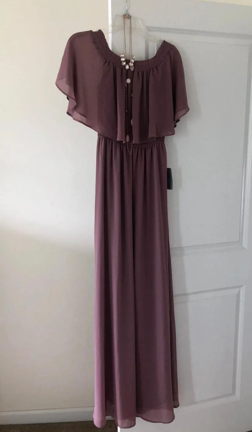 Purple Formal Floor Length Dress - Image 2