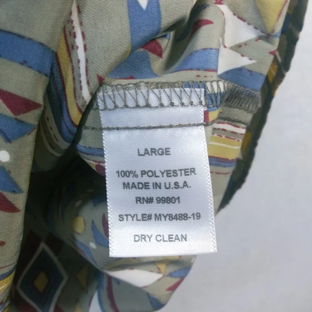 Miami Southwestern Aztec Tribal Dress Festival Boho Size Jr L - Image 5