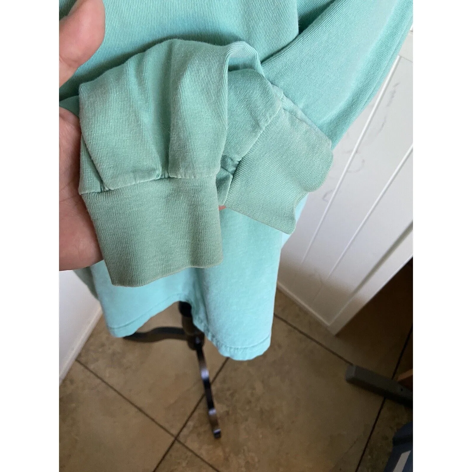 Comfort Colors Shirt Sz M Bulldog Class Southern Style Aqua UGA Georgia Tee‎ - Image 6