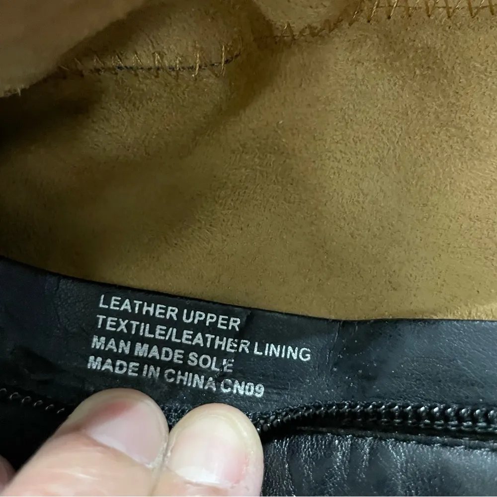 Corso Como  Women's Boots Knee High Riding Style Black leather Zip Size 8.5 - Image 10