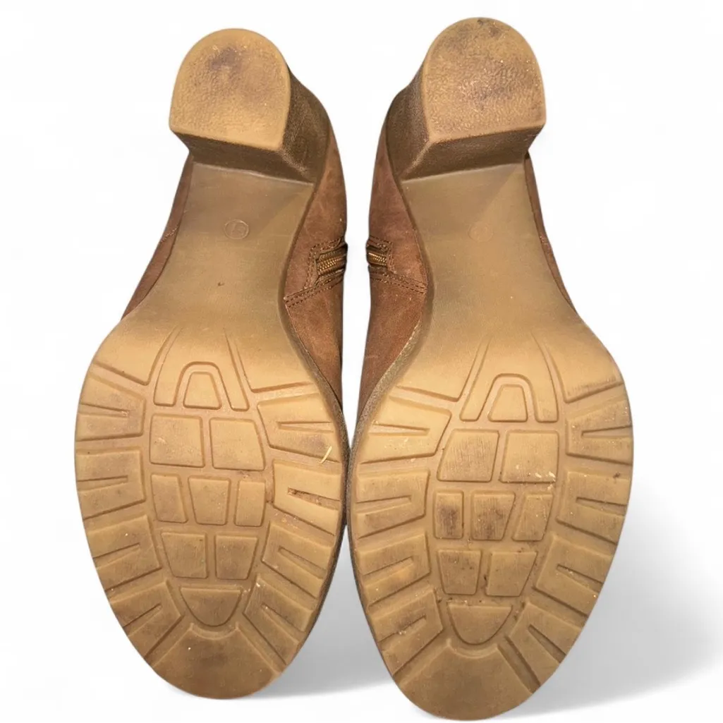 Limelight Camel Ankle Boots Chunky Heel Size 9.5 - Image 5