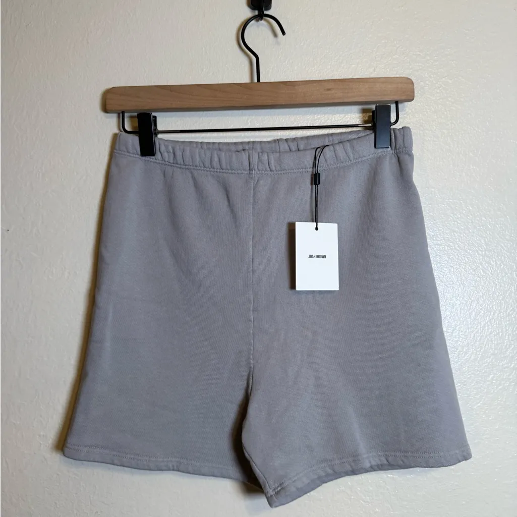 Joah Brown Fitted Terry Sweat Shorts - Image 3