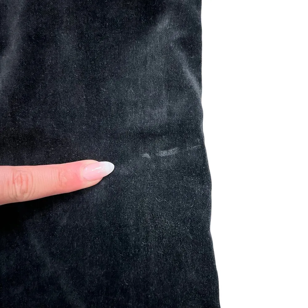 Vintage Versace Jeans Couture Charcoal Gray Velvet Tapered Jeans size 31 / 44 - Image 3