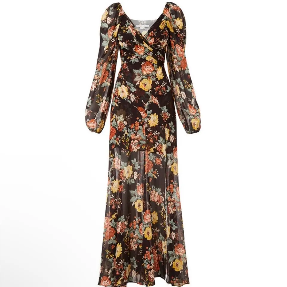 New! Veronica Beard‎ Avani floral printed silk maxi dress US 4 $898 - Image 7