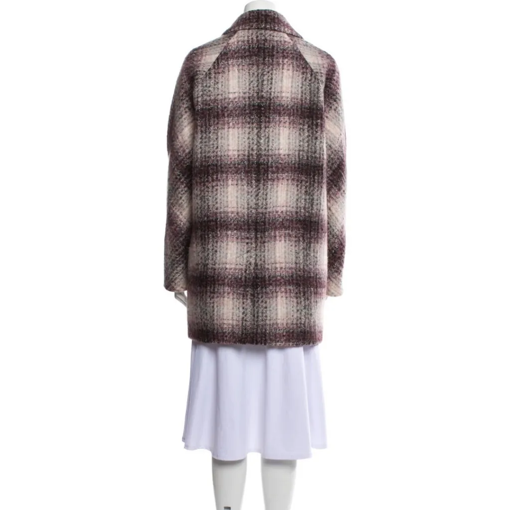 Veronica Beard Deena Plaid Double-Breasted‎ Dickey Coat - Image 6