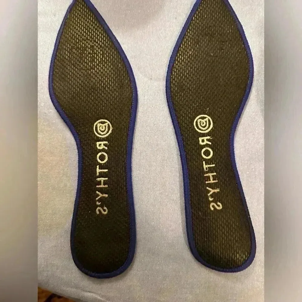 Rothy's  Black Blue Pointed Toe Ballet Flats - Image 6